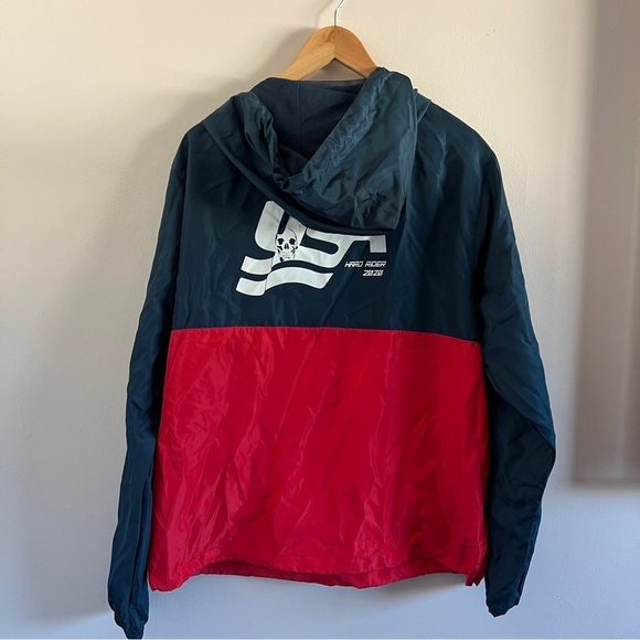 USA Hard Rider 2020 Red & Blue Windbreaker Jacket – Medium - Picture 2 of 8
